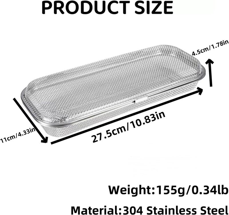 WHBDGP Dishwasher Basket,Dishwasher Silverware Basket for Small Items,Replacement 304 Stainless Steel Dishwasher Utensil Mesh Drain Silverware Holder for Chopstick,Fruits,Scoops (Medium) - Image 4